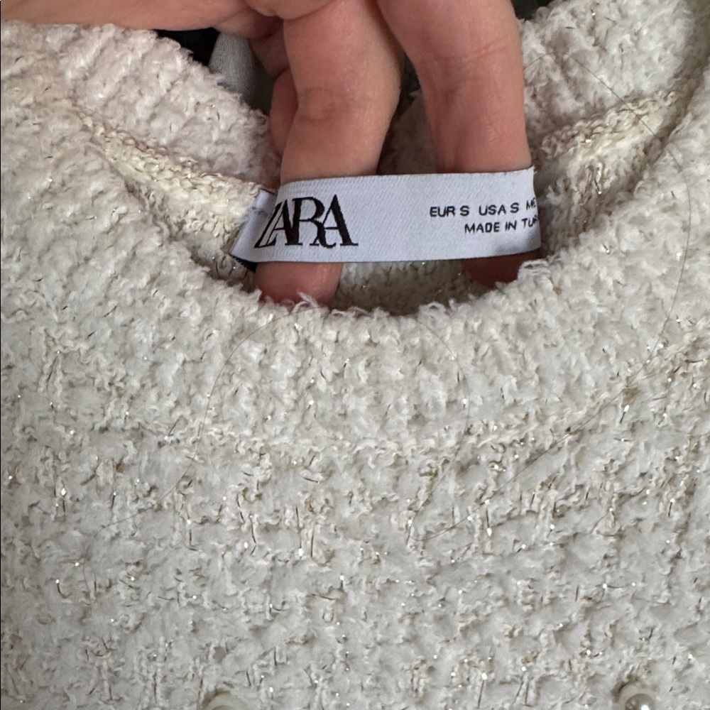 Zara pearl trim knit mini dress - Picture 7 of 7